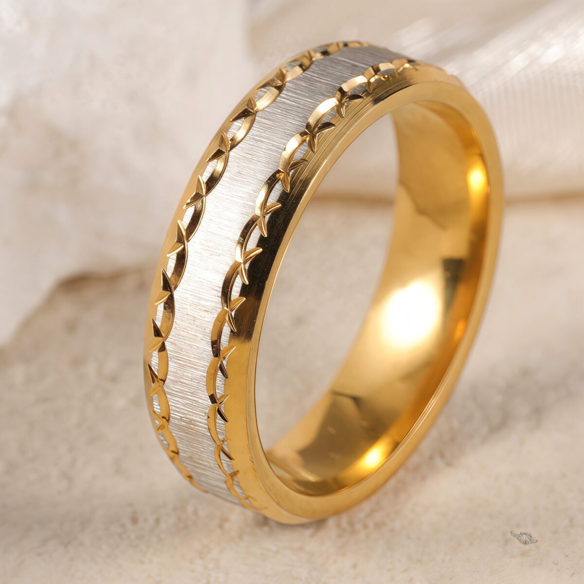Exquisite Stainless Steel Couple Ring  | Stylish Men's & Women's Wedding Bands - Image 11