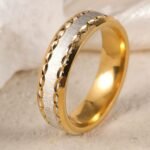 Exquisite Stainless Steel Couple Ring  | Stylish Men's & Women's Wedding Bands - Image 11
