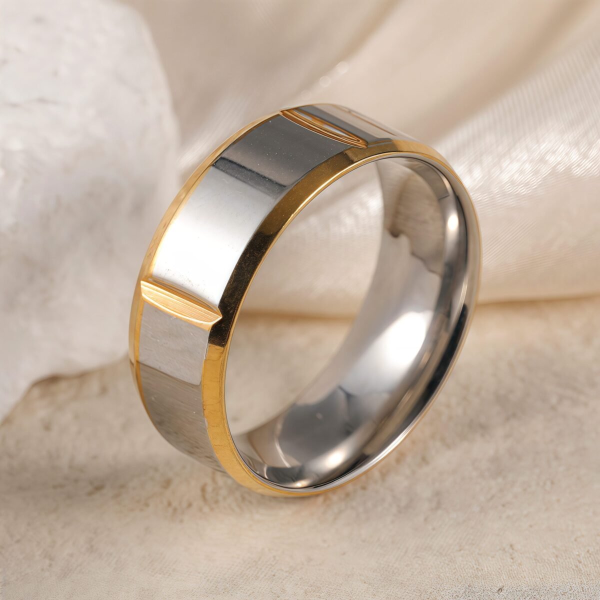 Exquisite Stainless Steel Couple Ring  | Stylish Men's & Women's Wedding Bands - Image 9