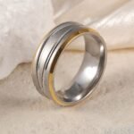 Exquisite Stainless Steel Couple Ring  | Stylish Men's & Women's Wedding Bands - Image 2