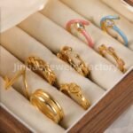 Luxu24K Gold PVD Stainless Steel Titanium Unique Multi-Designs Women's Ring