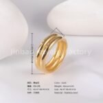 Luxu24K Gold PVD Stainless Steel Titanium Unique Multi-Designs Women's Ring - Image 4