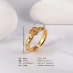 Luxu24K Gold PVD Stainless Steel Titanium Unique Multi-Designs Women's Ring - Image 8