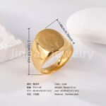 24K Gold PVD Stainless Steel Titanium Logo & Symbolic Men's Ring - Image 6