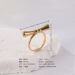 24K Gold PVD Stainless Steel Titanium Bead and Pearl Harmony Women's Ring - Image 7