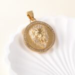 24K gold-plated stainless steel pendant, non-allergenic and non-fading - Image 5