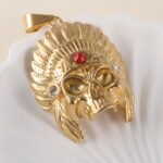 Golden Lion24k Gold-Plated Stainless Steel Pendant, Hip Hop, Non-Allergenic And Non-Fading - Image 2