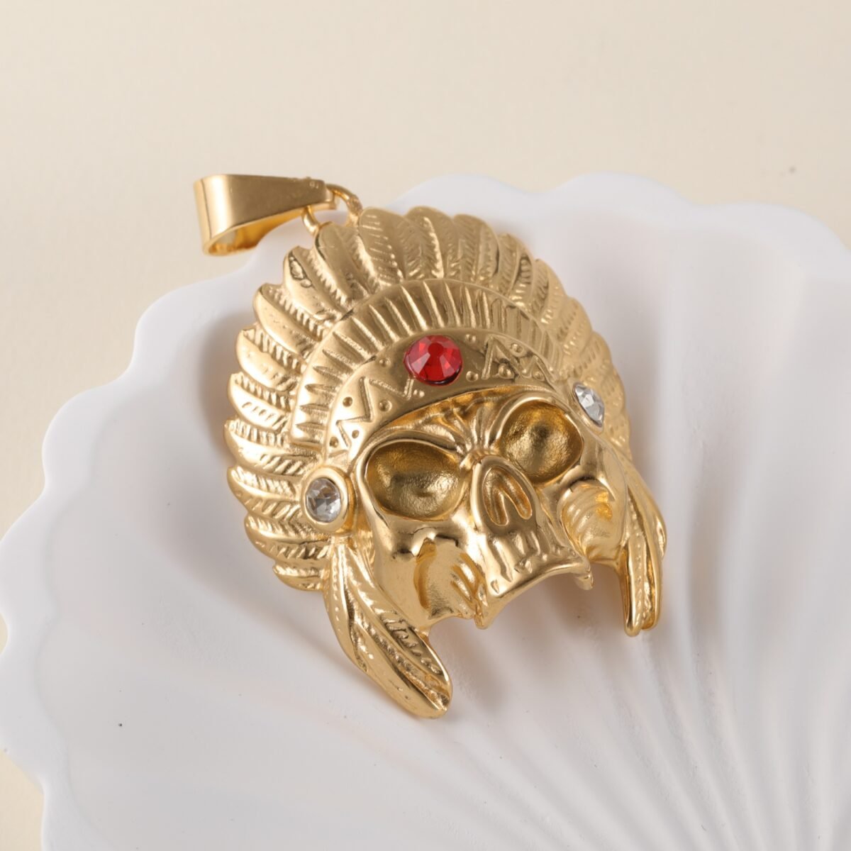 24K gold-plated stainless steel pendant, non-allergenic and non-fading - Image 6