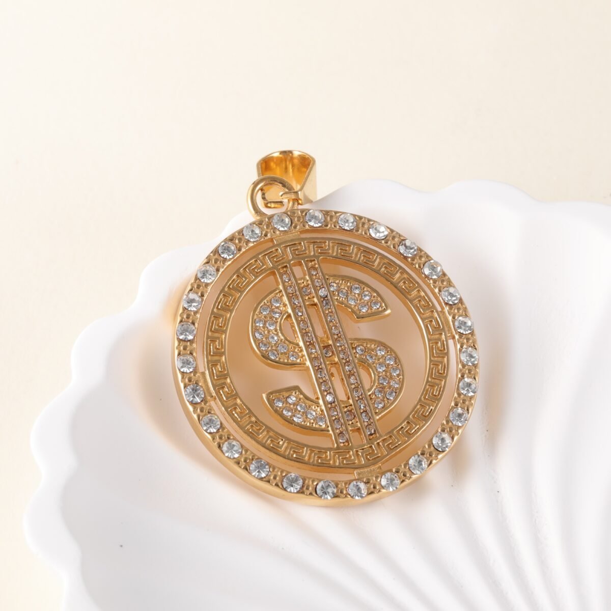 24K gold-plated stainless steel pendant, non-allergenic and non-fading - Image 4