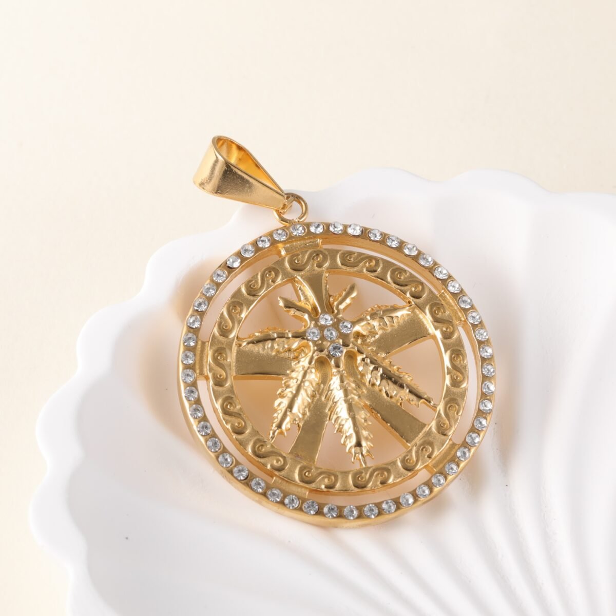 24K gold-plated stainless steel pendant, non-allergenic and non-fading - Image 8