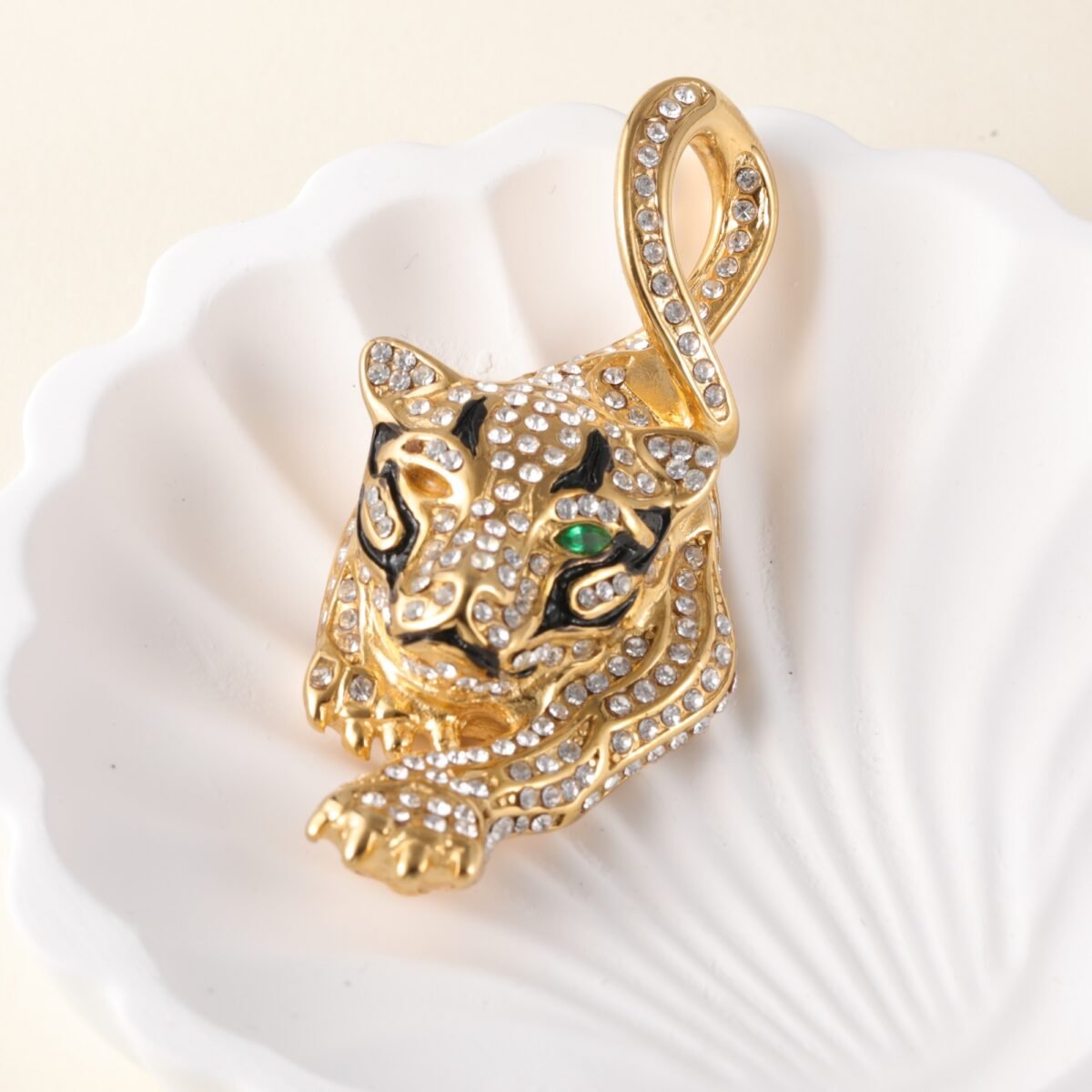 24K gold-plated stainless steel pendant, non-allergenic and non-fading - Image 3