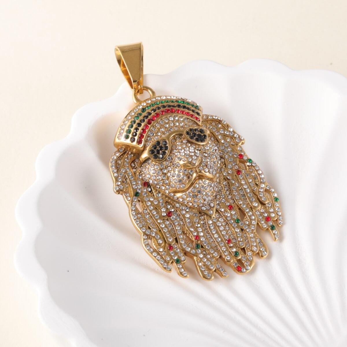24K gold-plated stainless steel pendant, non-allergenic and non-fading - Image 10
