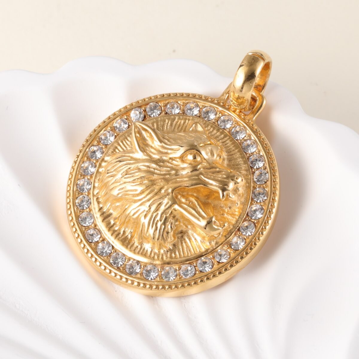24K gold-plated stainless steel pendant, non-allergenic and non-fading - Image 8