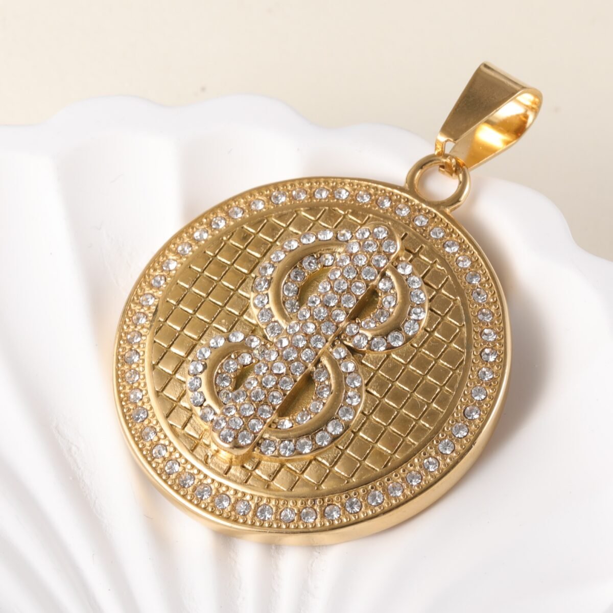 24K gold-plated stainless steel pendant, non-allergenic and non-fading - Image 6