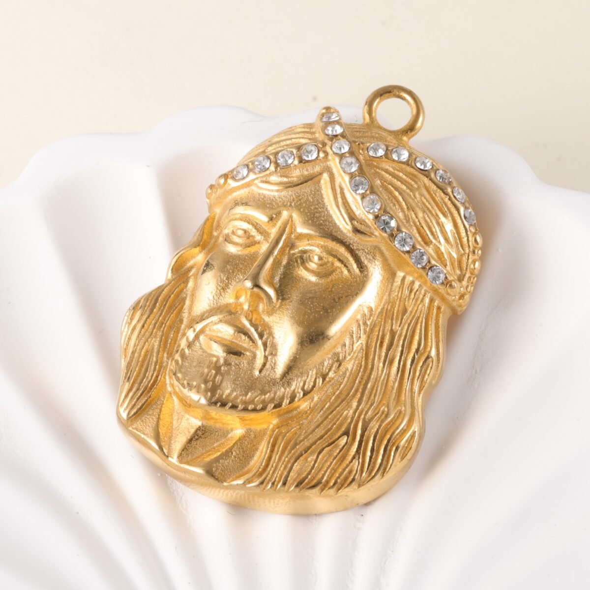 24K gold-plated stainless steel pendant, non-allergenic and non-fading - Image 4