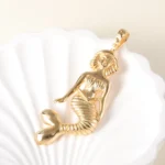 24K gold-plated stainless steel pendant, non-allergenic and non-fading Series One - Image 4