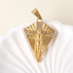 24K gold-plated stainless steel pendant, non-allergenic and non-fading Series One - Image 7