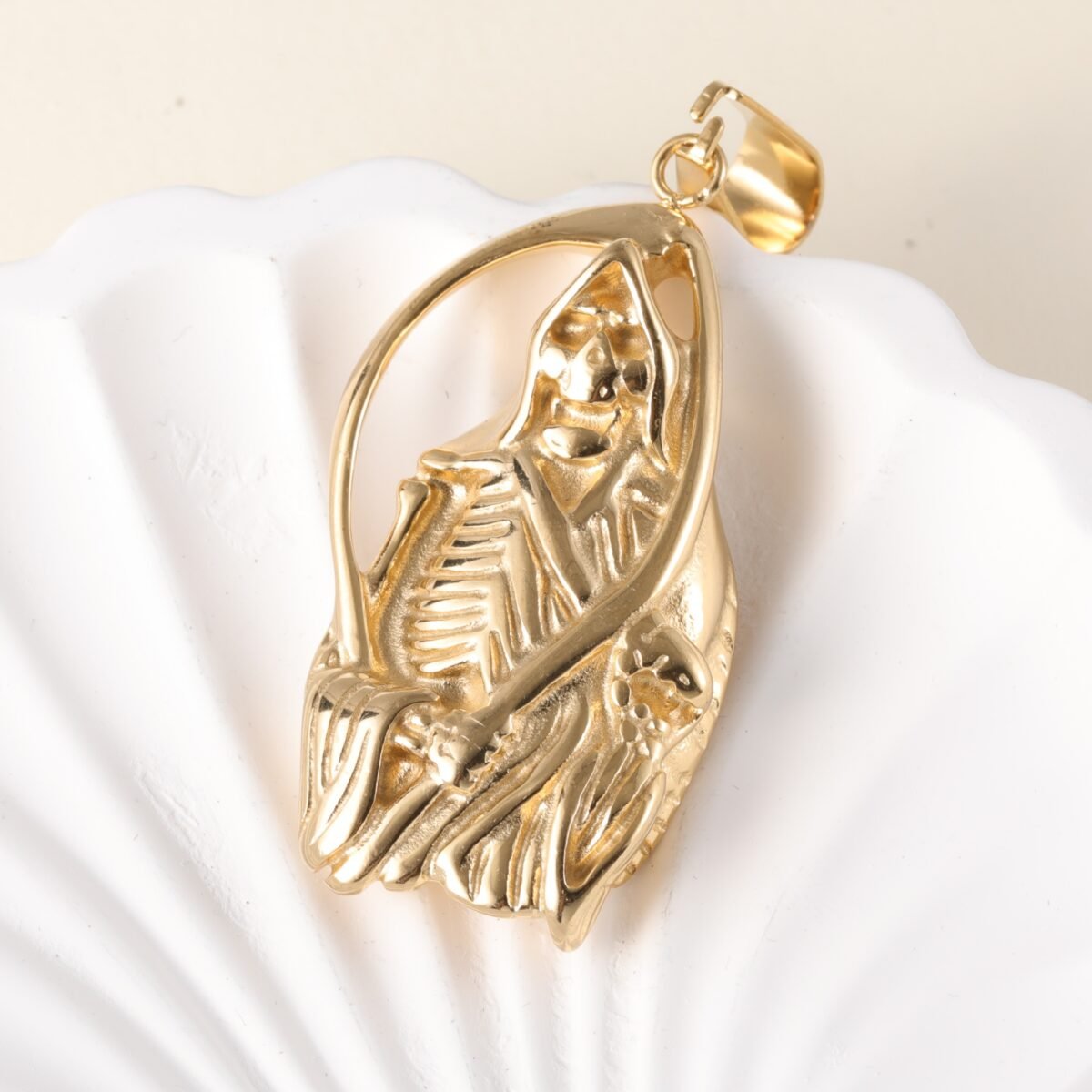 Golden Lion24k Gold-Plated Stainless Steel Pendant, Hip Hop, Non-Allergenic And Non-Fading - Image 5