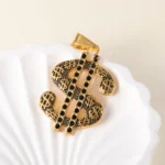 24K gold-plated stainless steel pendant, non-allergenic and non-fading Series One - Image 8