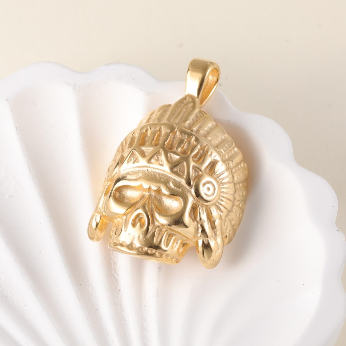 Golden Lion24k Gold-Plated Stainless Steel Pendant, Hip Hop, Non-Allergenic And Non-Fading - Image 4