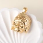 Golden Lion24k Gold-Plated Stainless Steel Pendant, Hip Hop, Non-Allergenic And Non-Fading - Image 4