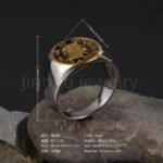 24K Gold PVD Stainless Steel Titanium Victorious Emblem Coin Men's Ring - Image 7