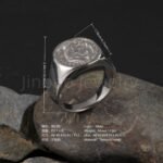 24K Gold PVD Stainless Steel Titanium Victorious Emblem Coin Men's Ring - Image 8