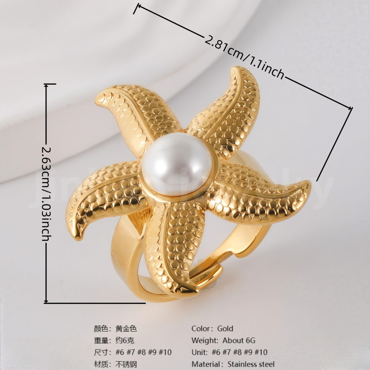 Unique Creative Stainless Steel Elegant & Minimalist Women's Ring - Image 2