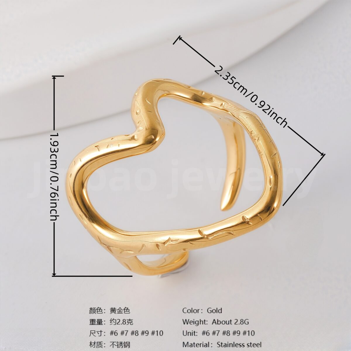 Unique Creative Stainless Steel Elegant & Minimalist Women's Ring - Image 10