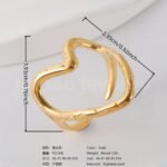 Unique Creative Stainless Steel Elegant & Minimalist Women's Ring - Image 10
