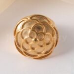 24K Gold-Plating Stainless Steel Fashion Sleek Modern Women's Ring - Image 5