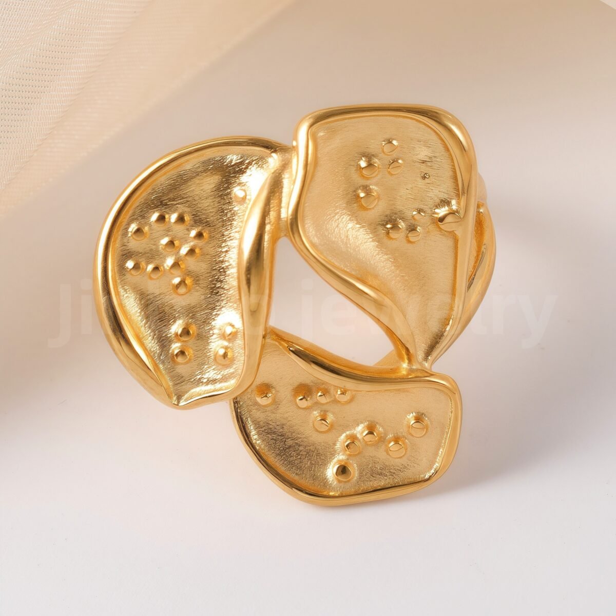 Stylish Natural Design Stainless Steel Women's Ring - Image 9