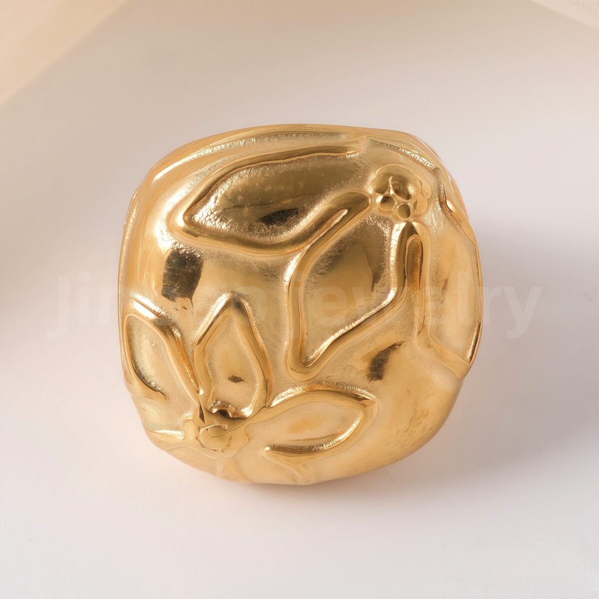 Stylish Natural Design Stainless Steel Women's Ring - Image 11