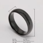 Men's Stainless Steel Ring - Classic Black & Silver Stripes Design, Hypoallergenic Daily Wear Fashion Jewelry - Image 8