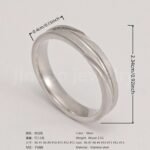 Classic Plain - band Stainless Steel Unisex Ring - Image 14
