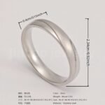 Classic Plain - band Stainless Steel Unisex Ring - Image 16