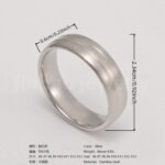 Classic Plain - band Stainless Steel Unisex Ring - Image 4