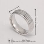 Classic Plain - band Stainless Steel Unisex Ring - Image 6