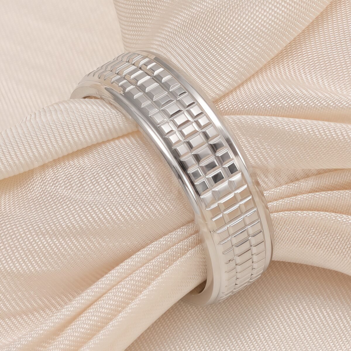 Classic Plain - band Stainless Steel Unisex Ring - Image 7