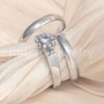 High Quality Exquisite Diamond - Row Stainless Steel Wedding Rings - Image 11