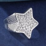 Stainless Steel Ring With Star-Set Diamonds Shining Design丨G002088 - Image 4