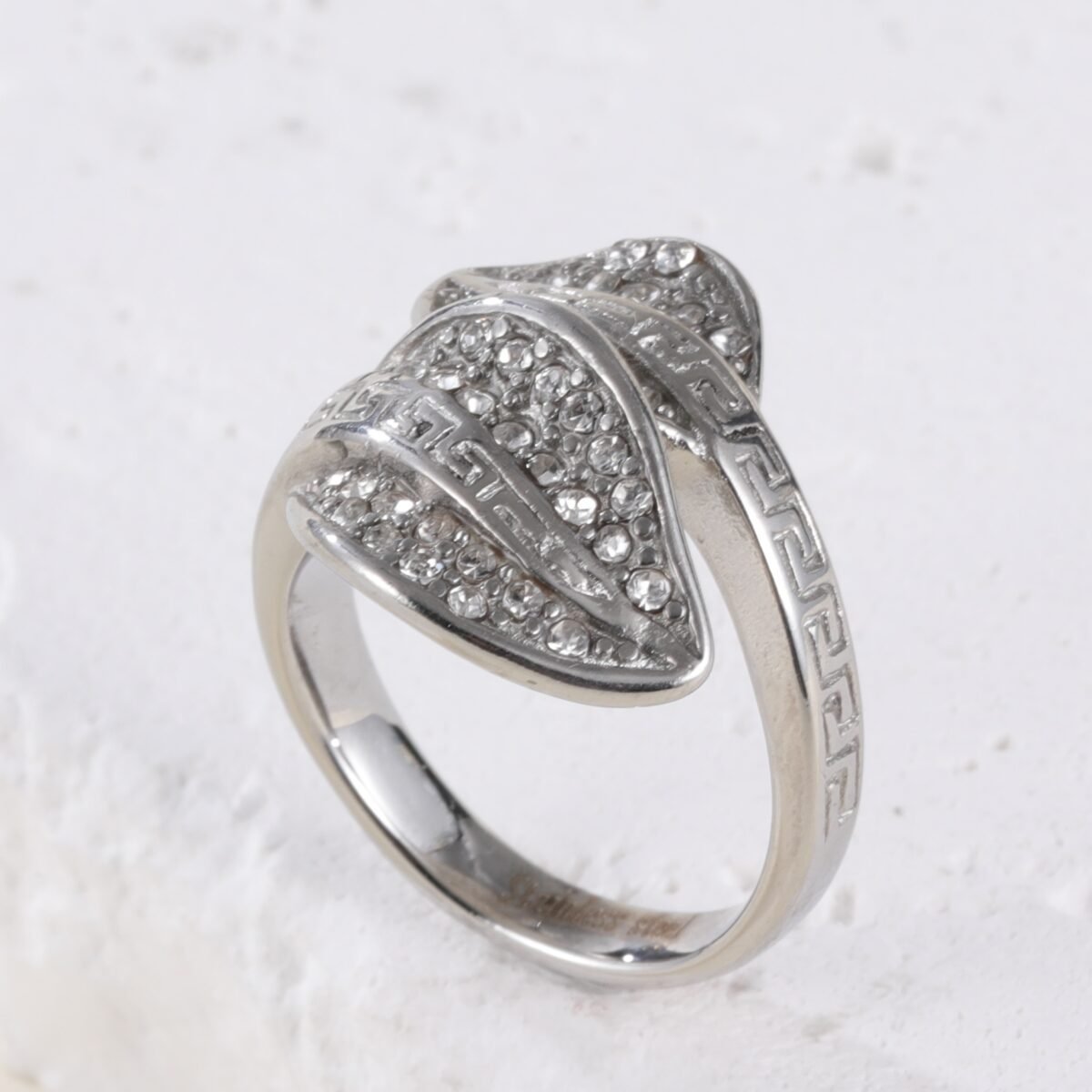 Leaf Shape Diamond Stainless Steel Women's Ring丨G003153 - Image 4