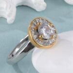 Elegant Design Round Gemstone Stainless Steel Women's RingحPL34G - Image 4