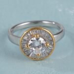 Elegant Design Round Gemstone Stainless Steel Women's RingحPL34G - Image 7