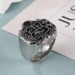 Vintage Family Crest Stainless Steel Men's Ring丨G002926 - Image 5