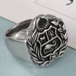 Vintage Family Crest Stainless Steel Men's Ring丨G002926 - Image 2