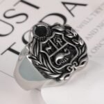 Vintage Family Crest Stainless Steel Men's Ring丨G002926 - Image 6