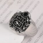 Vintage Family Crest Stainless Steel Men's Ring丨G002926 - Image 4
