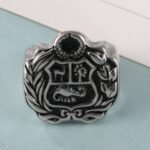 Vintage Family Crest Stainless Steel Men's Ring丨G002926 - Image 3