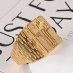 24k Gold Plated Cross Stainless Steel Men's Ring丨G002342 - Image 6